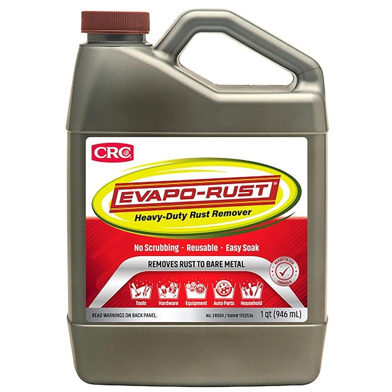 CRC Evapo-Rust Heavy-Duty Rust Remover Acid-Free Removes Rust to Bare Metal 32oz