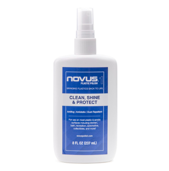 NOVUS 7020 Plastic Clean & Shine #1 Acrylic Cleaner Protectant 8 oz Bottle