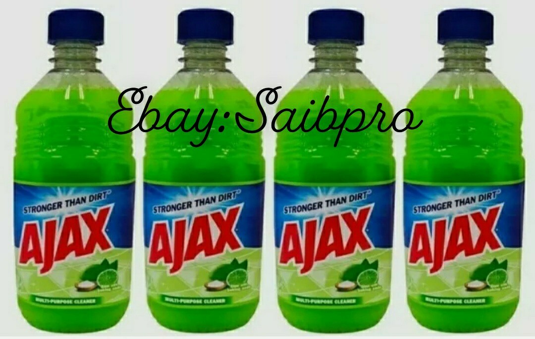 Lot Of 4 Ajax Multi-Purpose Cleaner Concentrate Lime Baking Soda 16.9 oz
