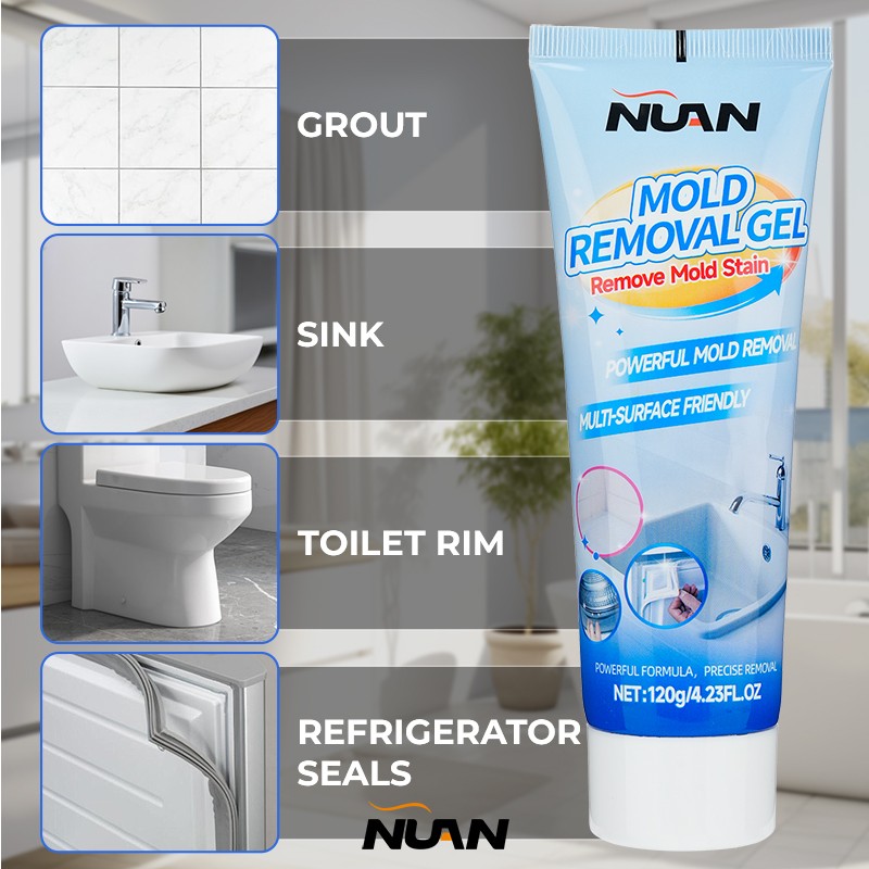 2PCS Mold Stain Remover Power Gel Cleaner for Front Loader Washing Machine Seal