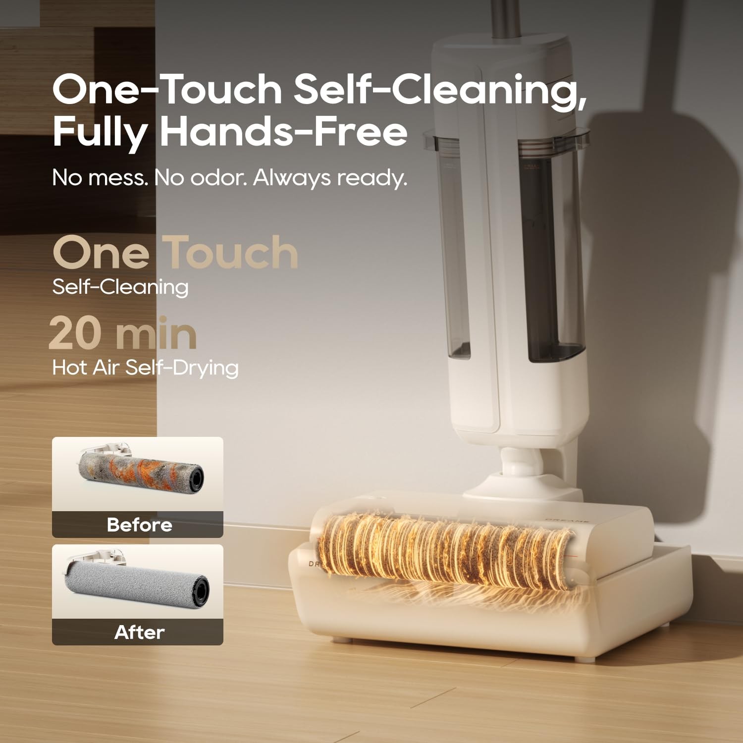 DREAME FloorX 110 Plus Cordless Wet Dry Mop, Cordless Wet Dry Cleaner with 60…