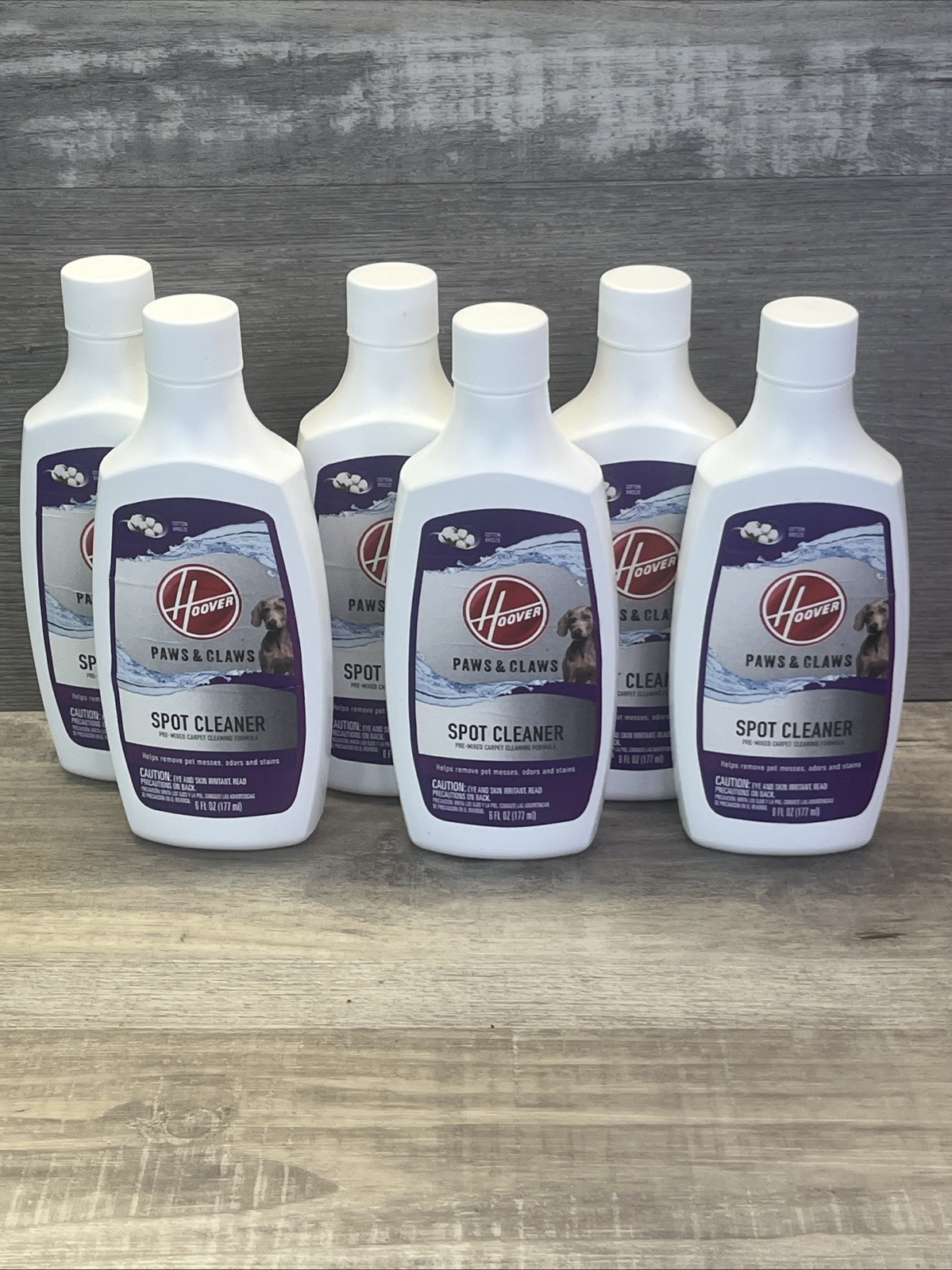 Hoover Paws & Claws Spot Cleaner Carpet Cleaning Formula 6 oz New Lot Of 6