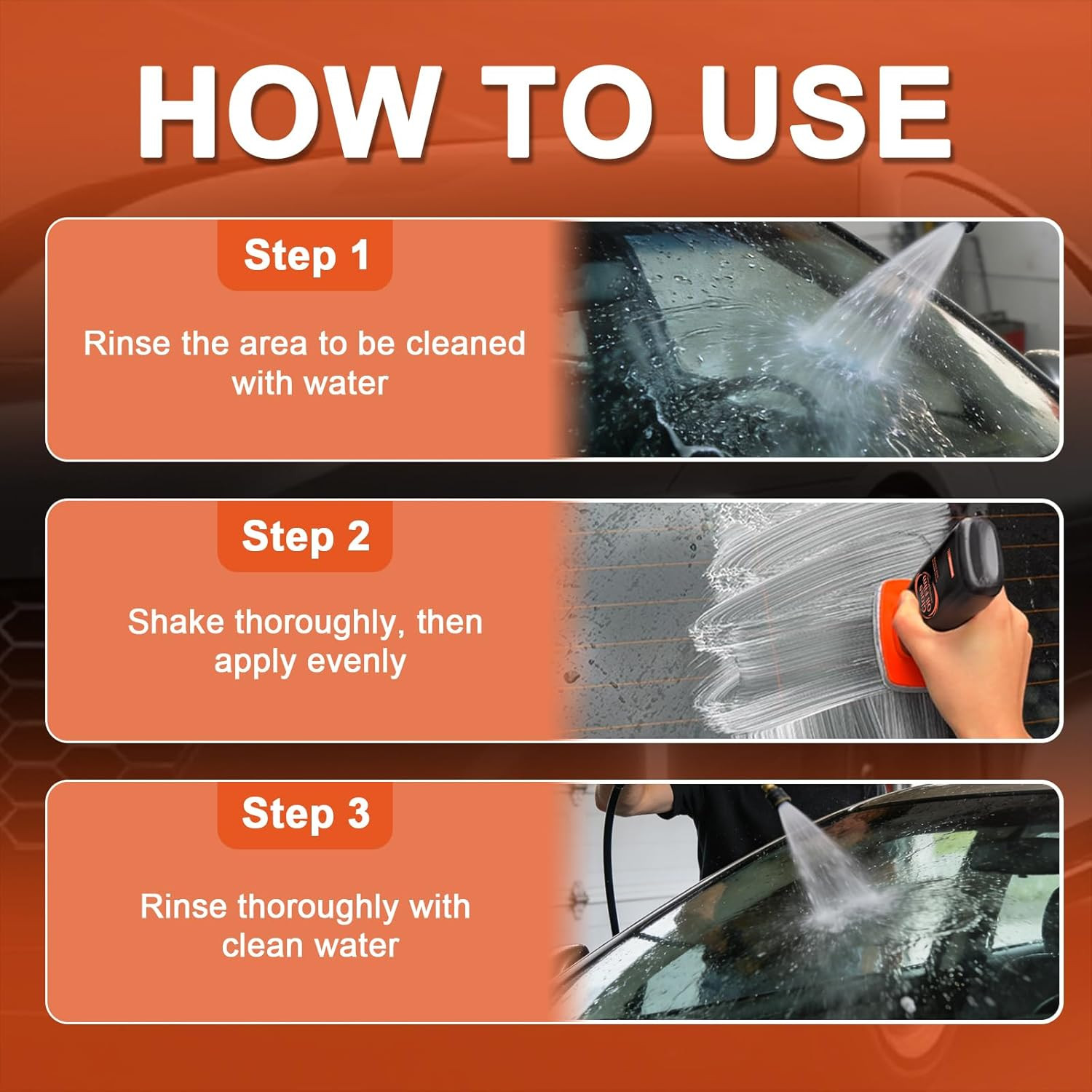 Automotive Oil Film Cleaning Brush for Car Windshield, Glass Emulsion Cleaner, 1