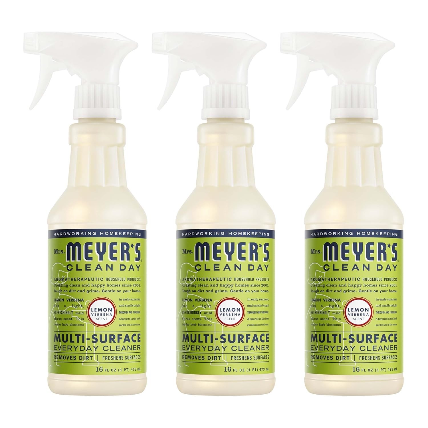 MRS. MEYER’S CLEAN DAY All-Purpose Cleaner Spray, Cruelty Free Formula, Lemon Ve