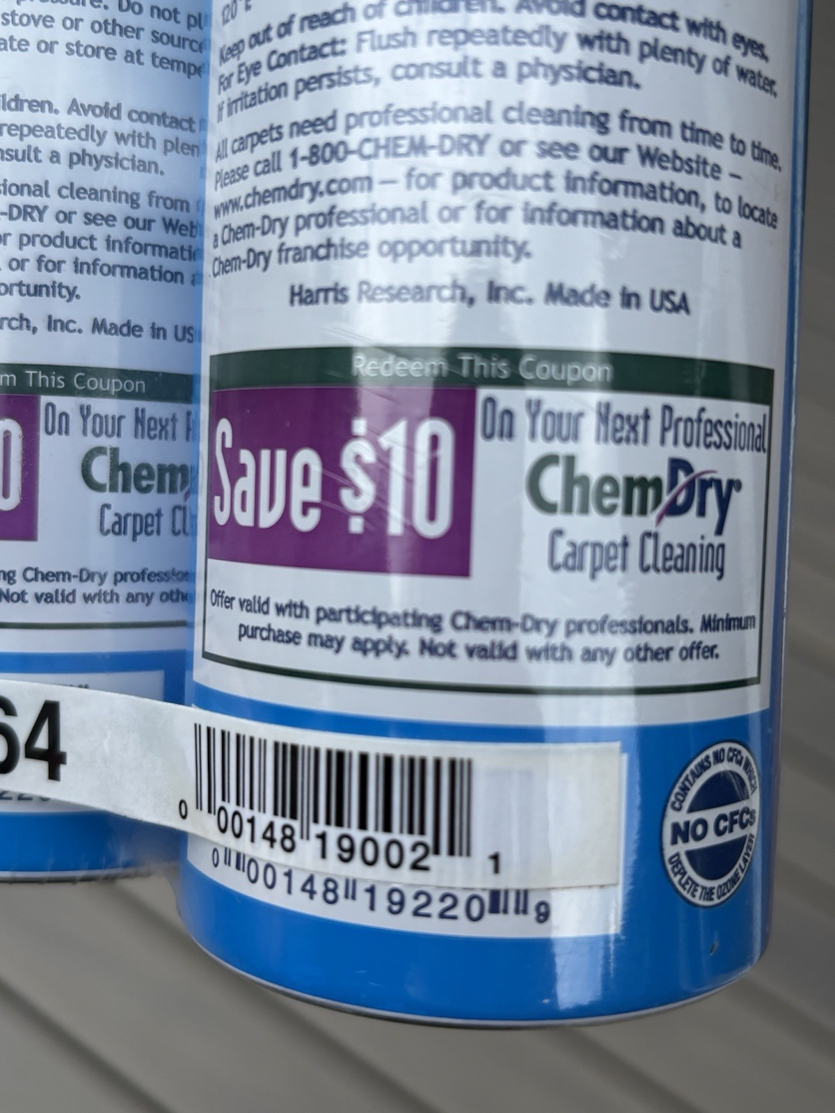 Sealed Lot of 2 Chem-Dry Stain Extinguisher Carpet Stain Remover Cleaner