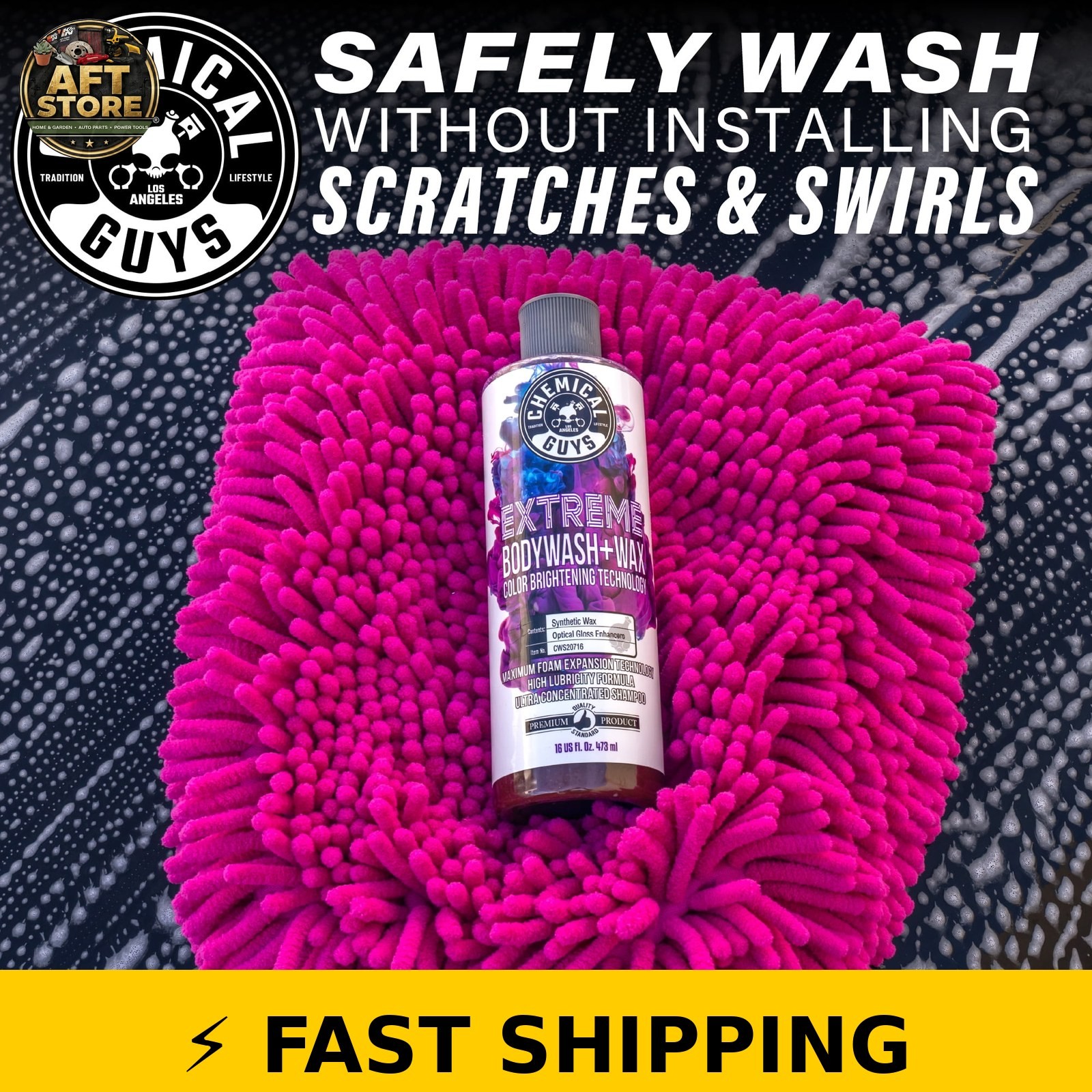 Chemical Guys Extreme Body Wash & Wax 16oz – High Gloss Finish