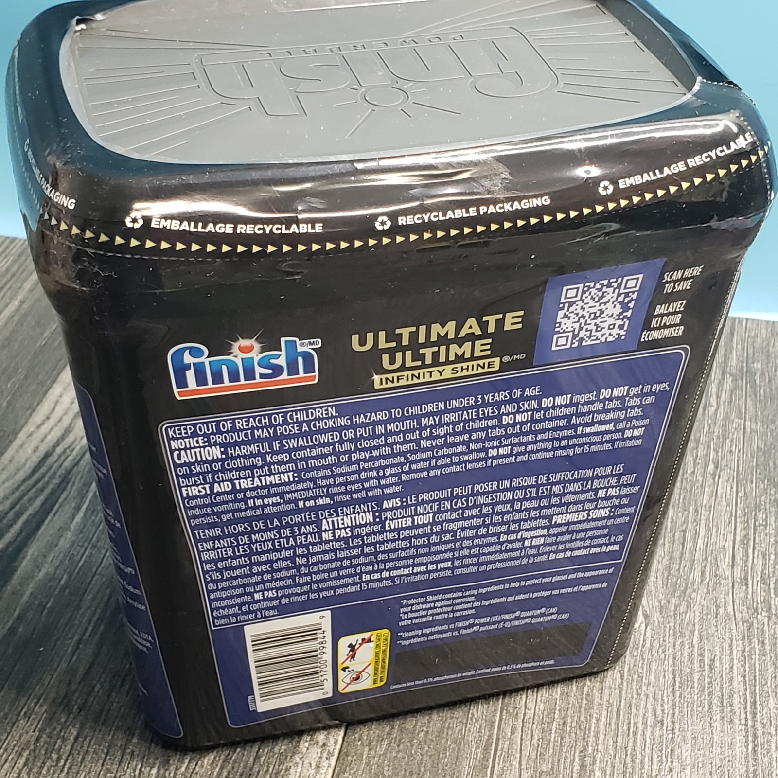 Finish Ultimate Infinity Shine Dishwasher Pods 62 Tabs