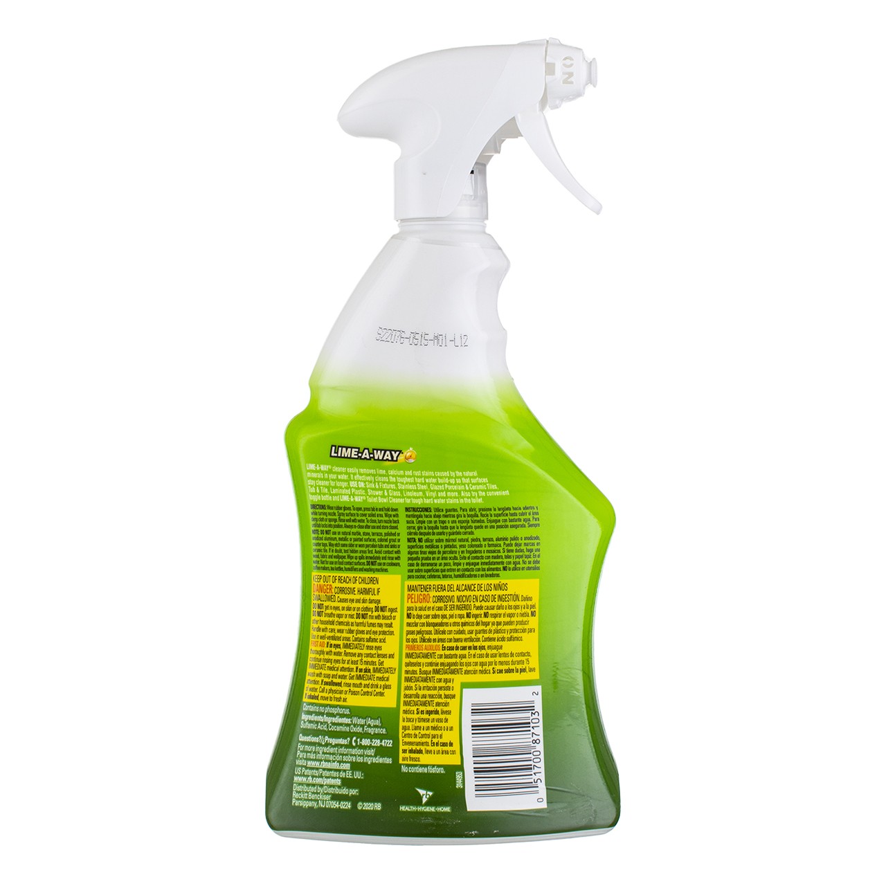4 Pack Lime-A-Way Trigger Bathroom Cleaner Spray, 22 fl oz