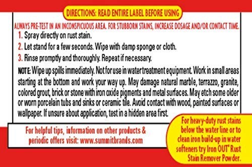 Iron Rust Stain Remover Spray Gel, 16 Fl. Oz. Bottle 2 Pack, n/a