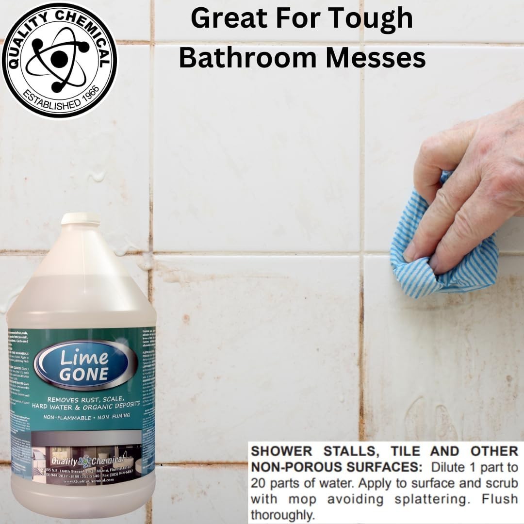Lime-Gone Remover – 128 oz – Bathroom Cleaner