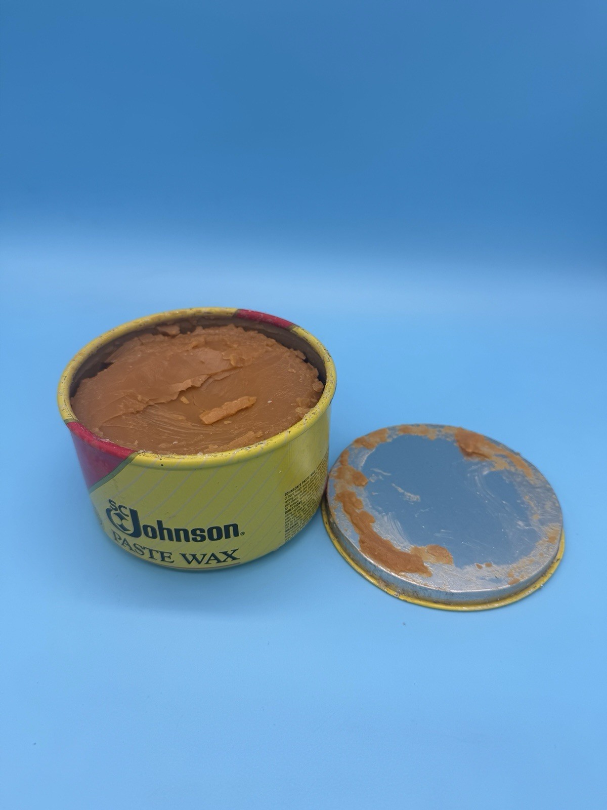 SC Johnson Paste Wax 16 oz Original Formula Discontinued 95% Full Vintage