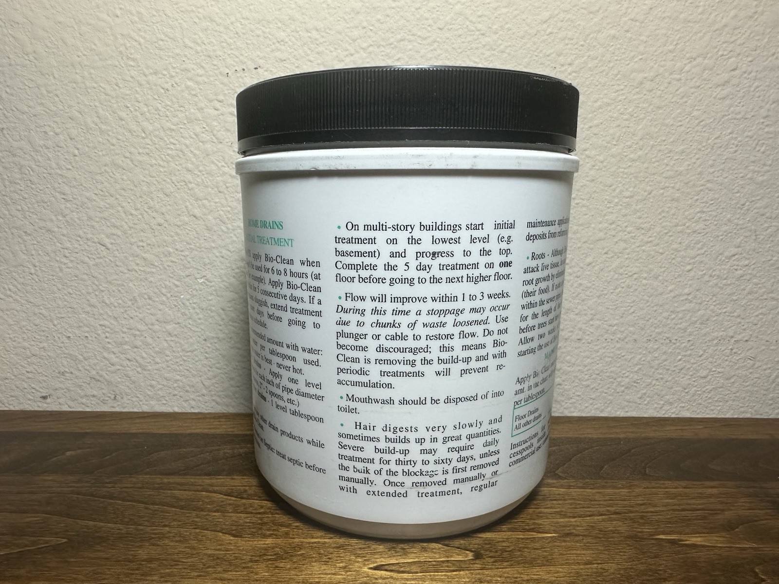 Bio-Clean Drain Septic 2 Lbs Cleans Drains- Septic Tanks – Grease Traps Bacteria