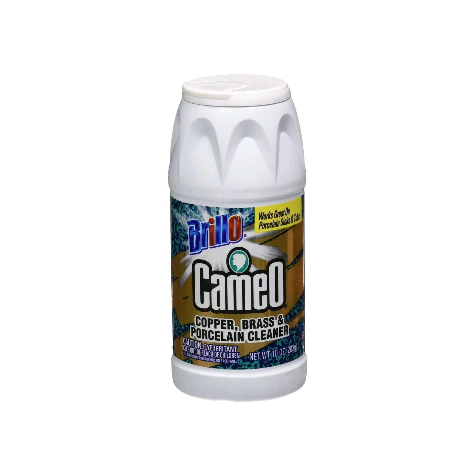 Brillo Cameo Copper Brass Porcelain Cleaner Non Abrasive 10 Ounce Container