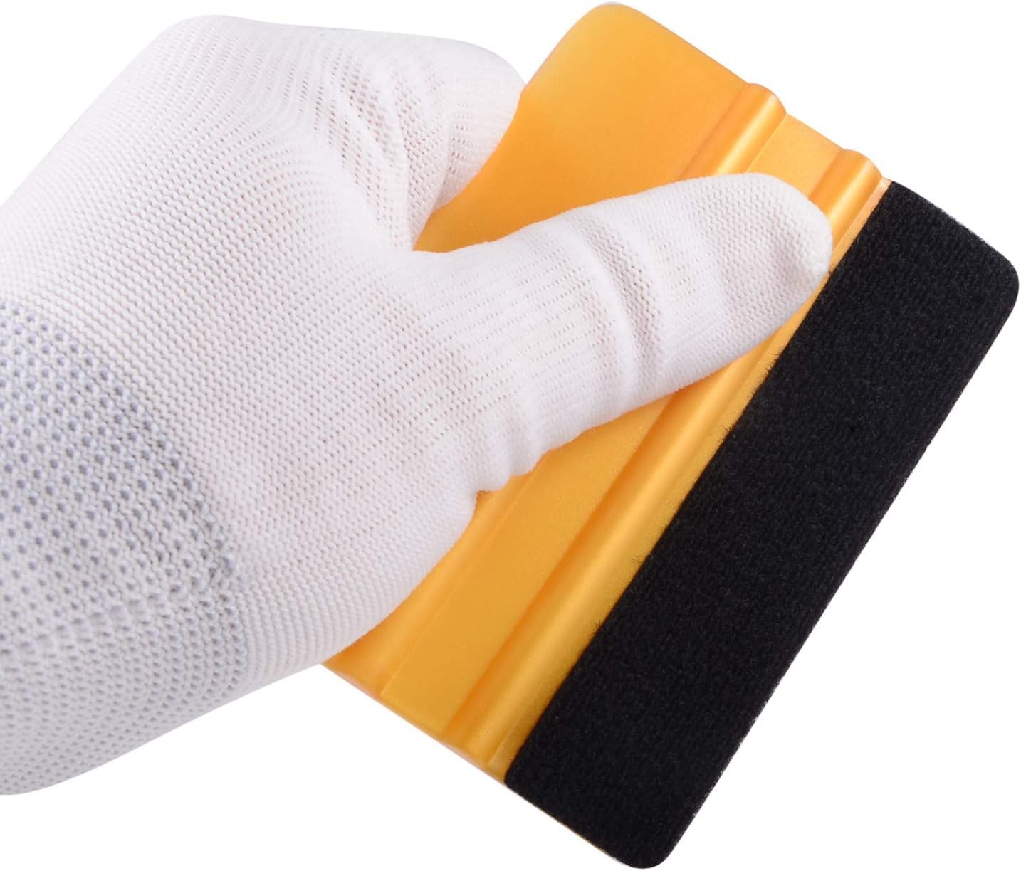 10pcs Vinyl Squeegee Felt Edge Squeegee 4 Inch Car Vinyl Scraper D Color: Gold