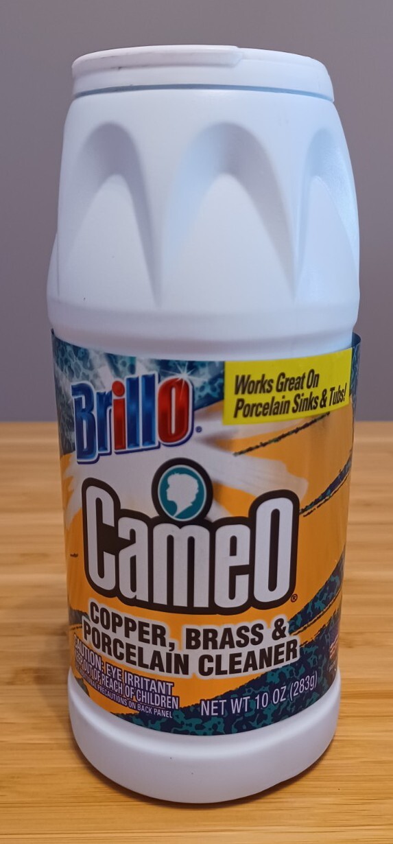 3x Brillo Cameo Copper, Brass & Porcelain Cleaner 10 oz each Made in USA New