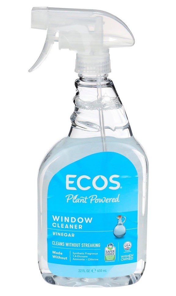 2-Pack Earth Friendly Products Window Cleaner with Vinegar, 22oz (650ml) Each