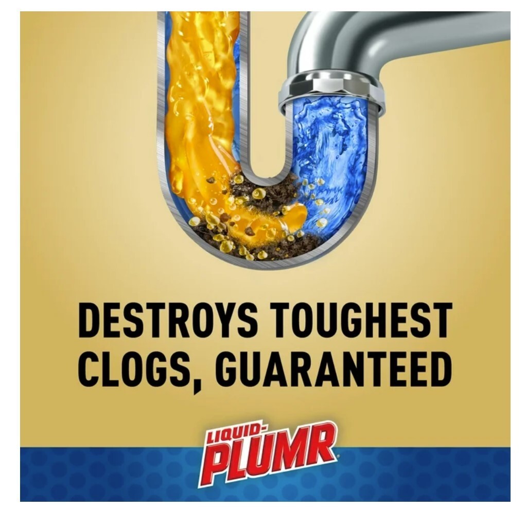 Liquid-Plumr Pro-Strength Clog Destroyer Gel with PipeGuard, 80 fl oz, 2 Pack