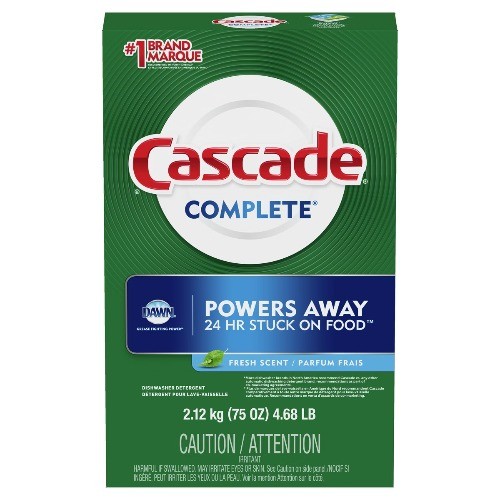 Cascade Fresh Scent Powder Dishwasher Detergent 75oz Phosphate Free Multi