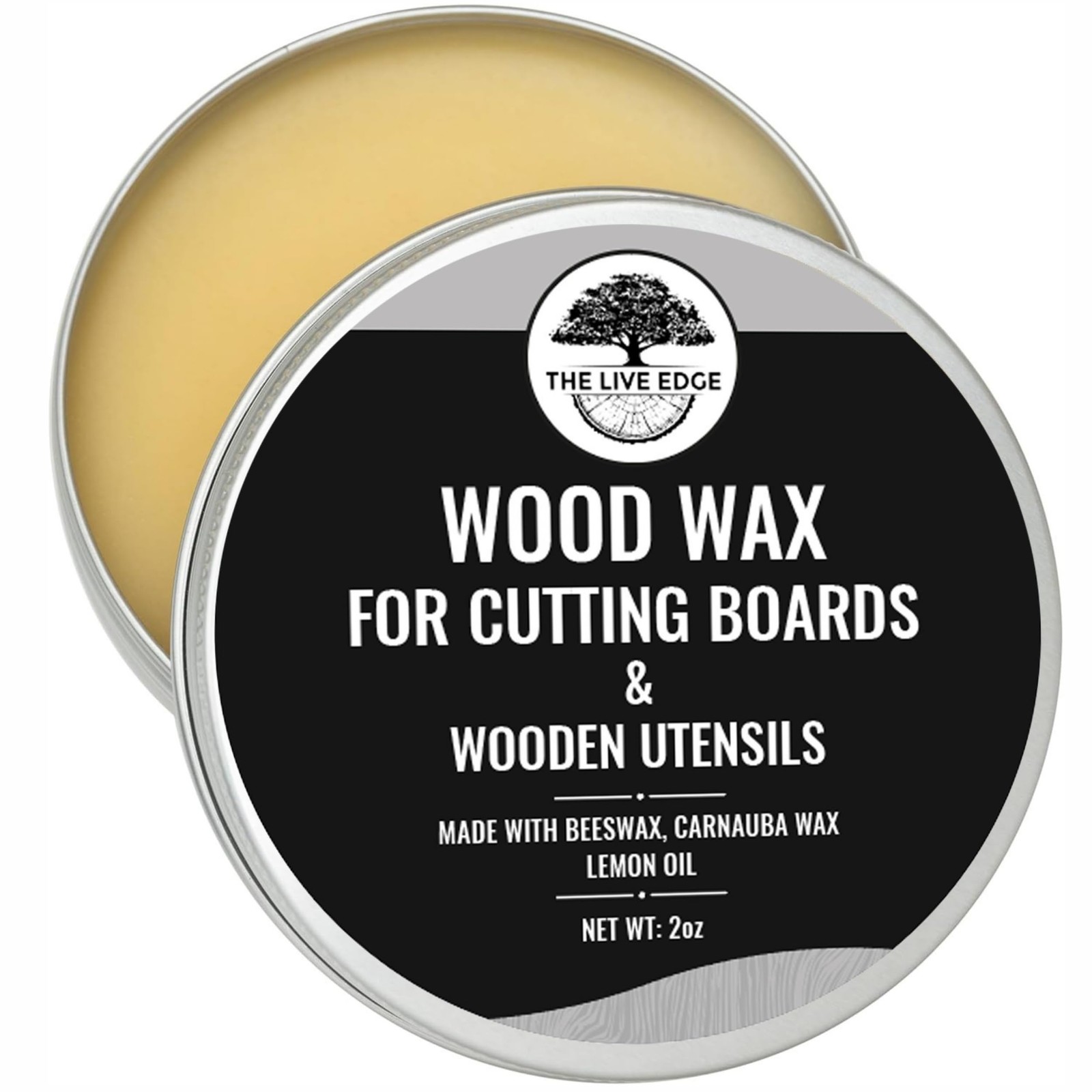 Cutting Board Wax 2oz Food Grade Beeswax Carnauba Wax Butcher Block Conditioner
