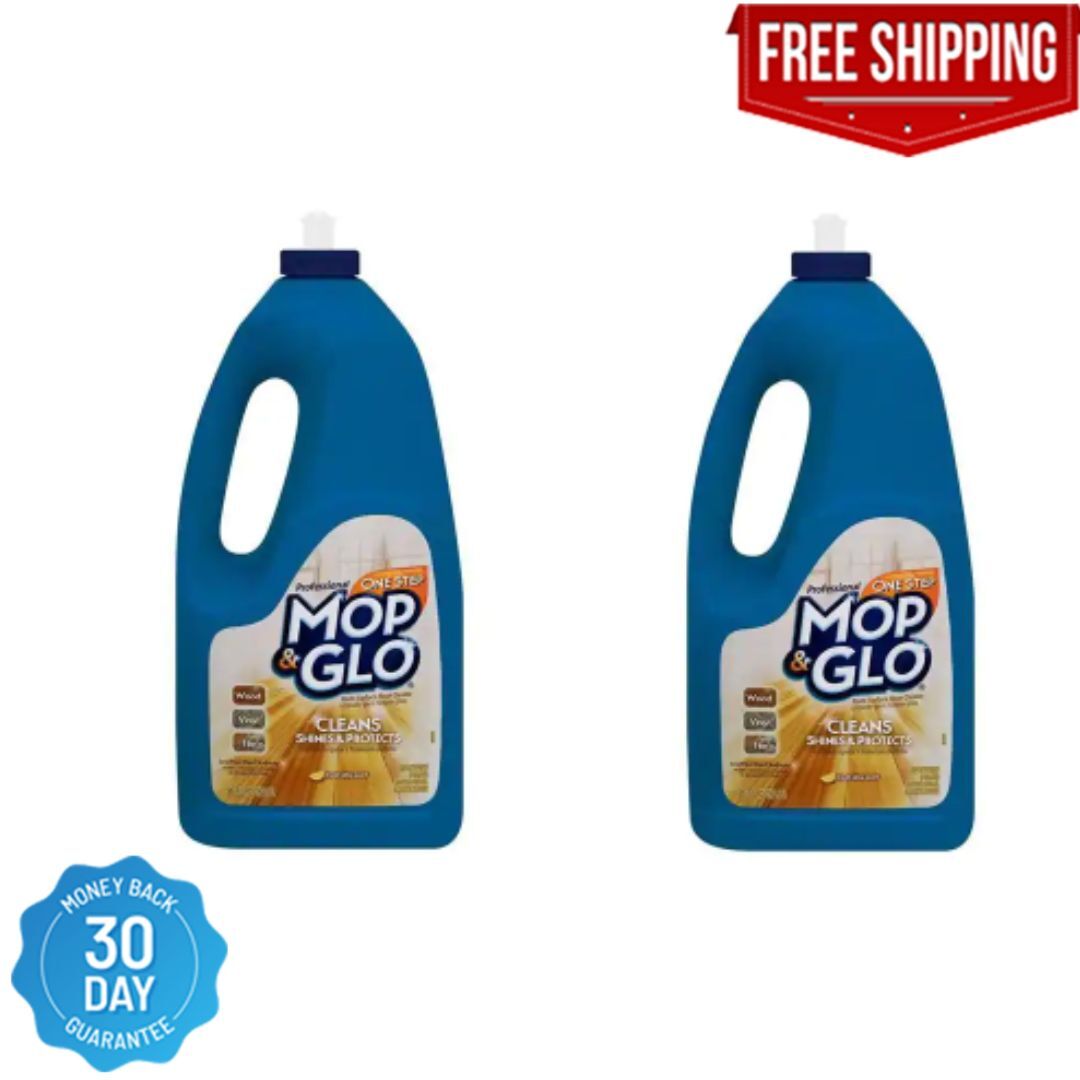 Mop and Glo Professional Multi-Surface Floor Cleaner – 64 oz. (2-Pack) NEW