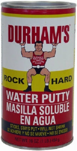 (6) DURHAM’S # 169 4 lb ROCK HARD WATER PUTTY Fixes Cracks Holes & Plaster