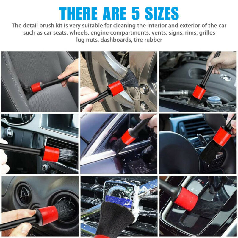 26Pc Car Detailing Brush Wash Auto Engine for Drill Wheel Clean Set Perfect Gift