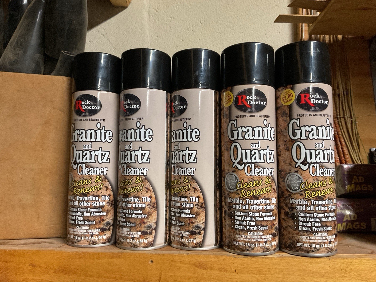 Rock Doctor Granite Quartz Cleaner Eco Friendly Non Abrasive 2 Pack 18 Ounce