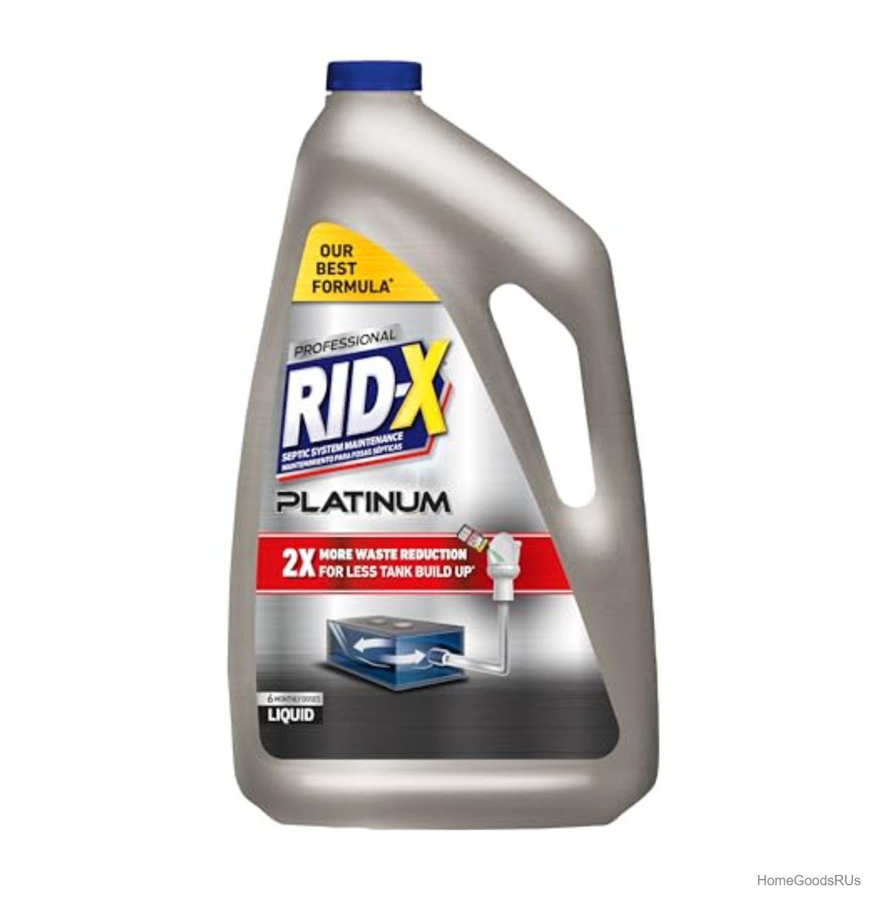 Septic Tank Treatment Platinum Liquid 6 Month Supply 2x Waste Reduction