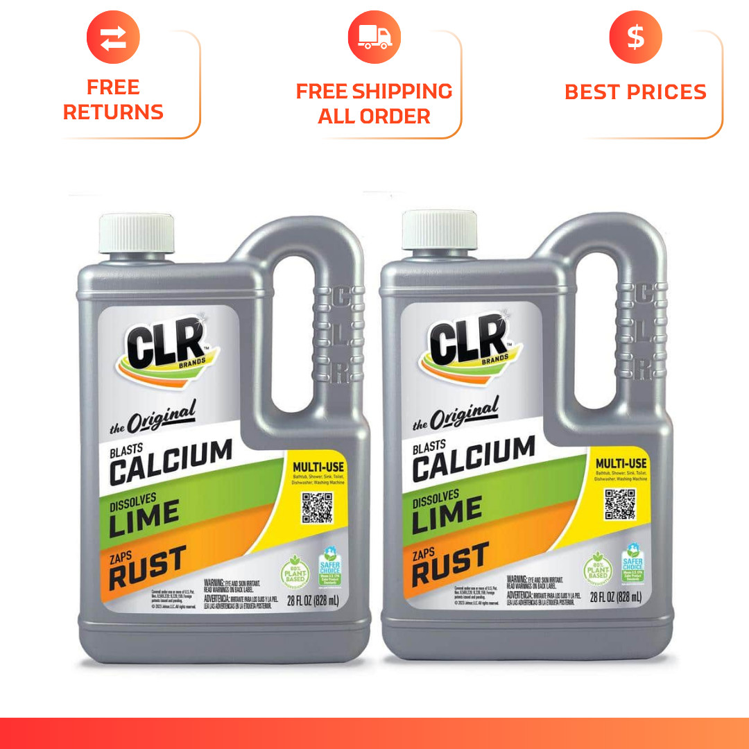 CLR 28-oz Calcium Lime & Rust Remover 2-Pack Tough Clean for Bath Kitchen & Fixt