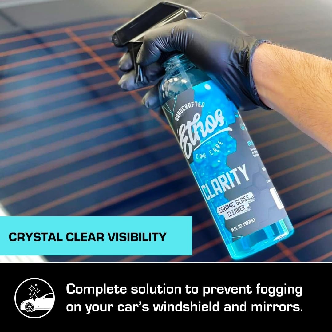 Ceramic Glass Cleaner & Windshield Water Repellent | Streak-Free Auto Glass Care