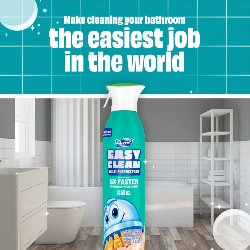 Scrubbing Bubbles Bathroom Foam Cleaner 13.58oz, Aerosol