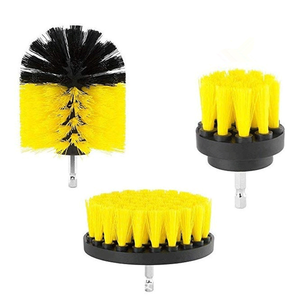 Drill Brush Power Scrubber Kit Cleaning Brush 3 Pack