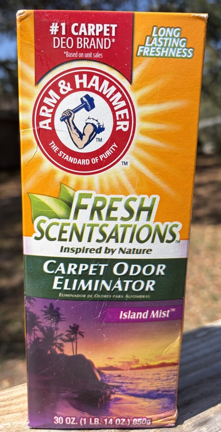 Arm & Hammer Fresh Scentsations Carpet Odor Eliminator ISLAND MIST SCENT 30 oz