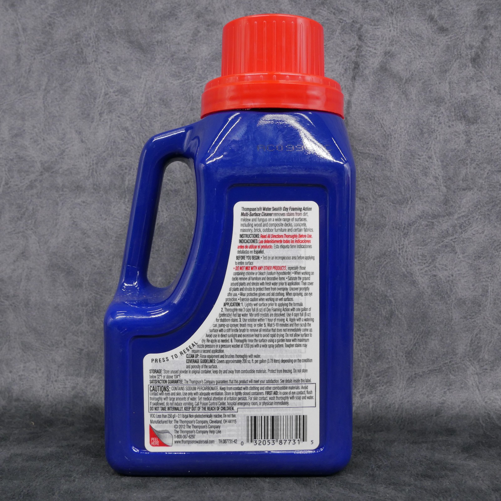Thompsons WaterSeal Oxy Foaming Action Exterior Multi-Surface Cleaner 2 lbs