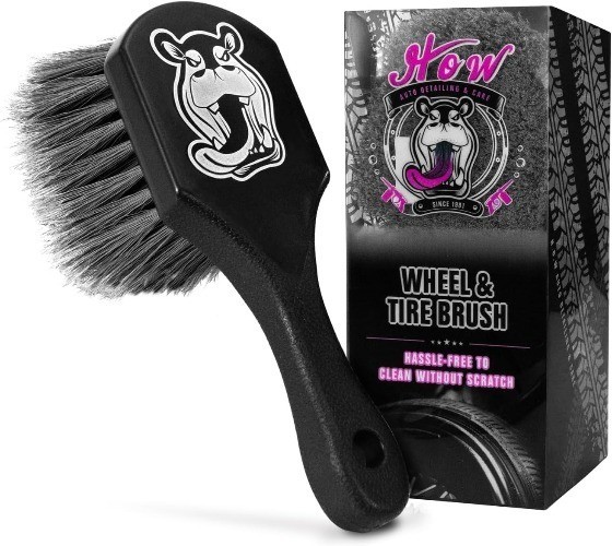 Tire Cleaning Brush, Wheelie All Exterior Surface and Wheel Brush (Safe for Cars