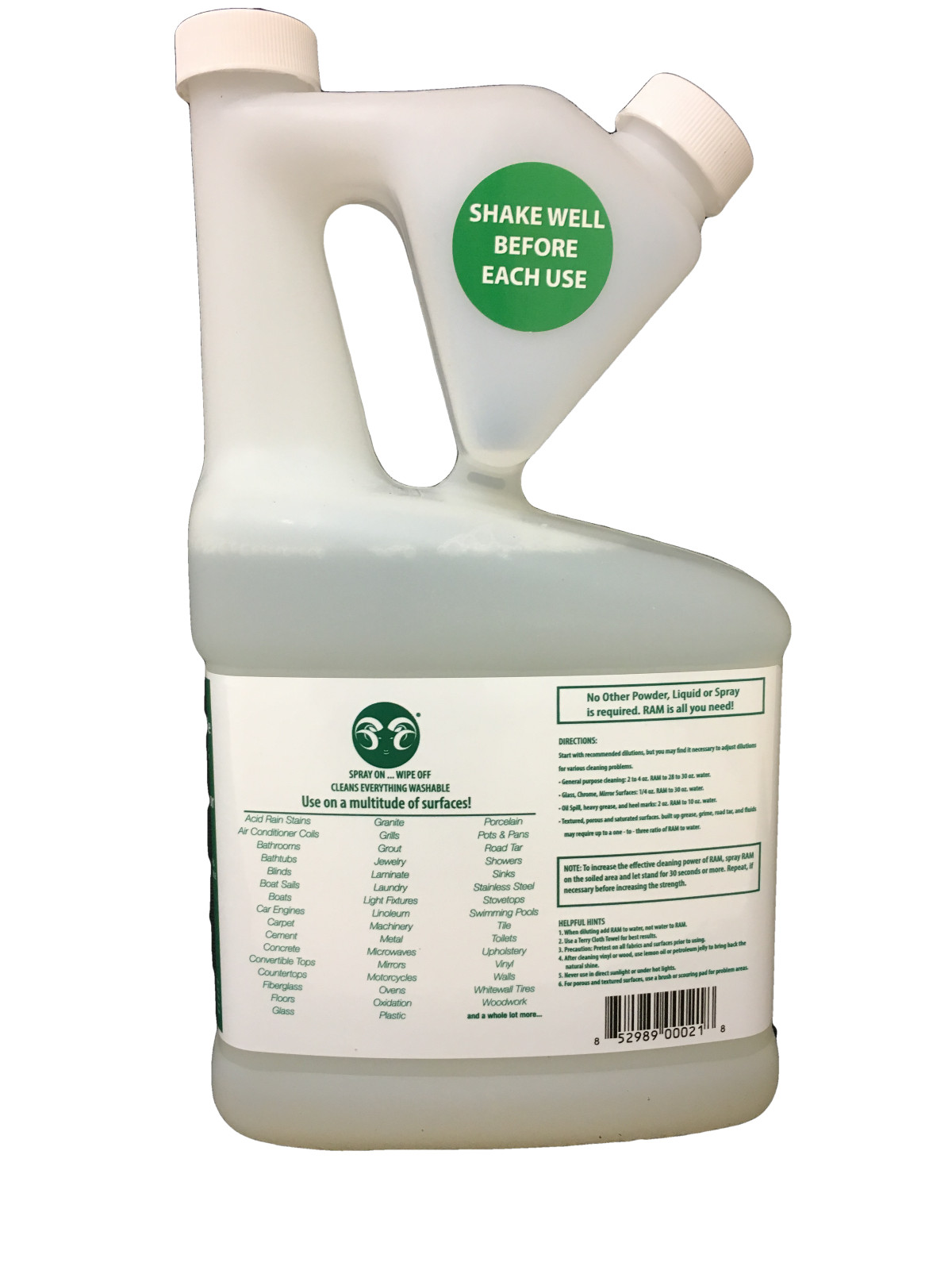 Ram All Purpose Cleaner Concentrate – Two Quart Kit