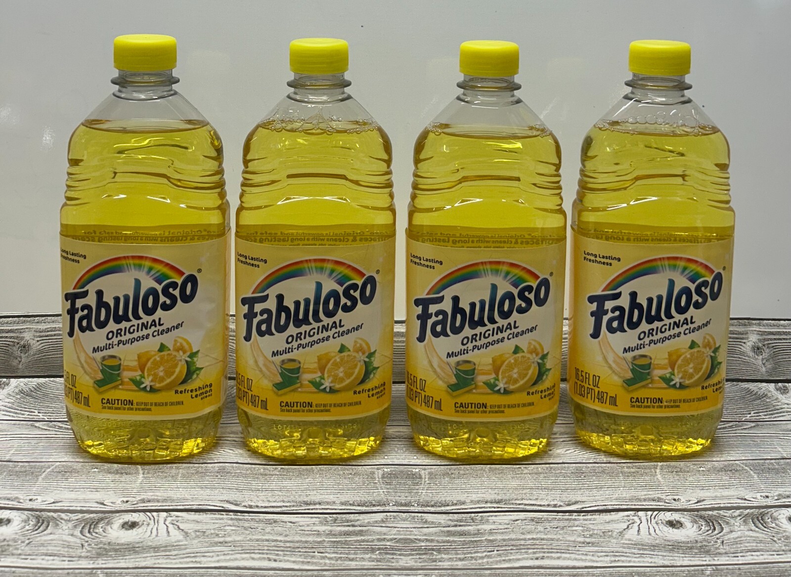 Lot of 4 Fabuloso-Original Multi-Use Cleaner- Refreshing Lemon – 16.5 oz Bottles