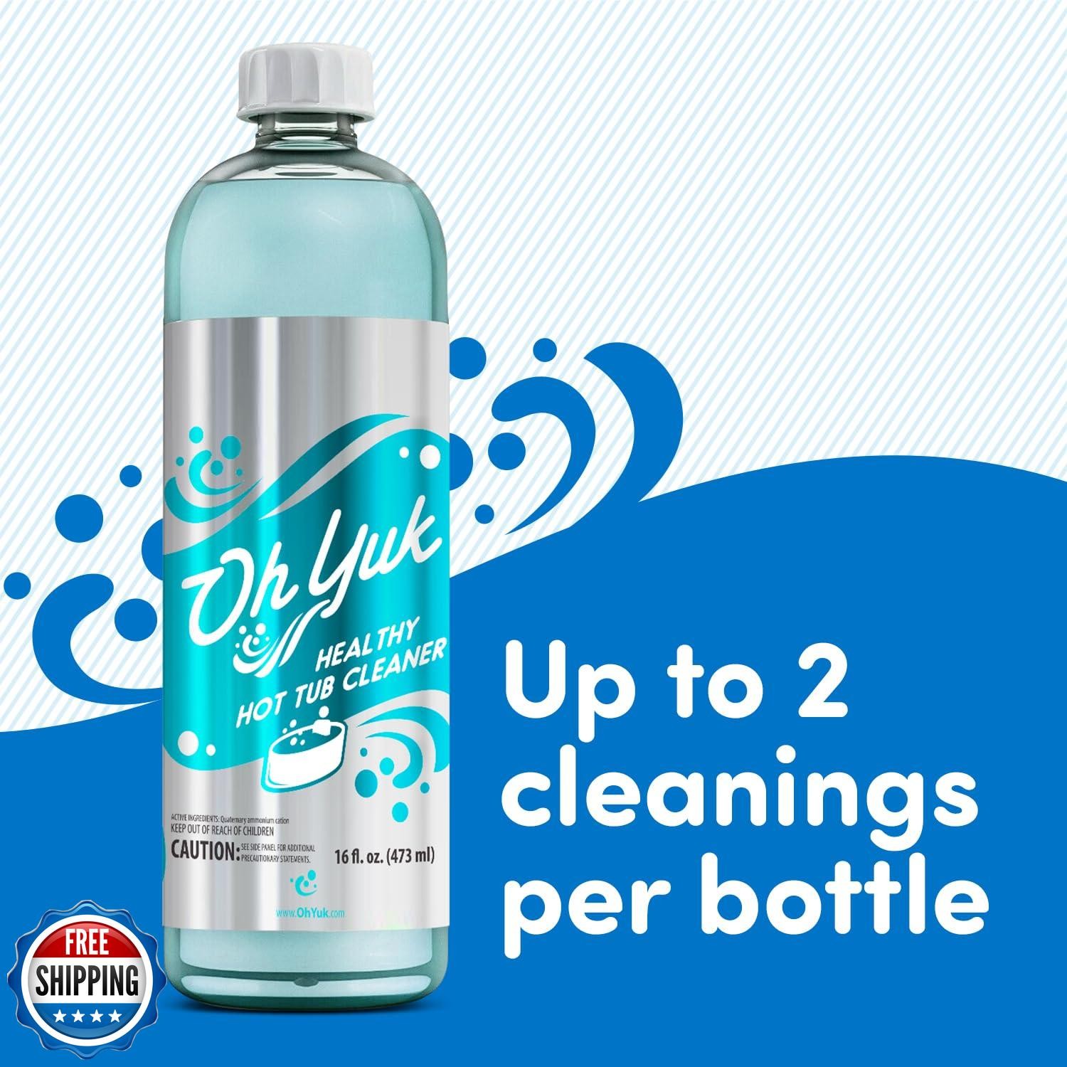 Oh Yuk Healthy Hot Tub Cleaner, The Most Effective Hot Tub Cleaner for Indoor