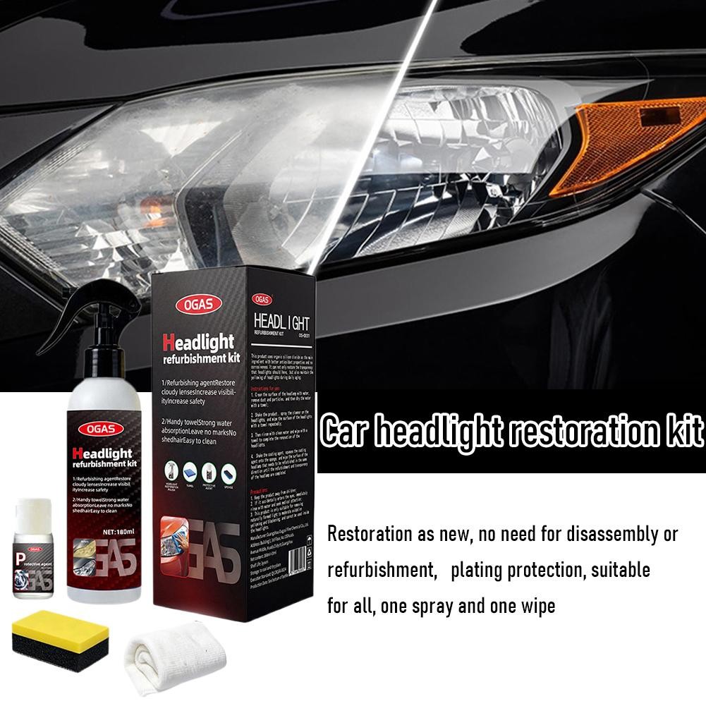 Ogas Headlight Restoration, Automotive Headlamp Restoration Fluid Kit