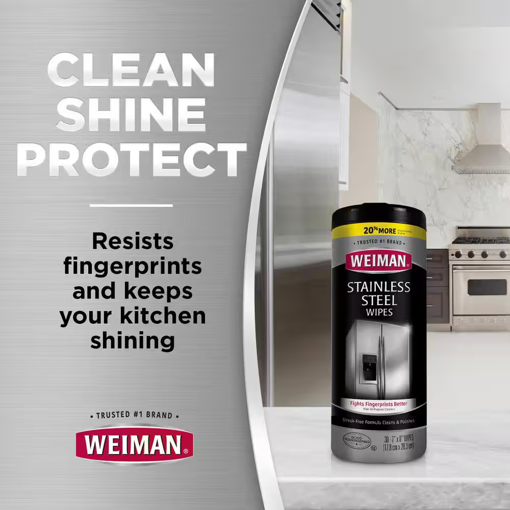 12 Oz. Stainless Steel Cleaner Wipes (3-Pack)