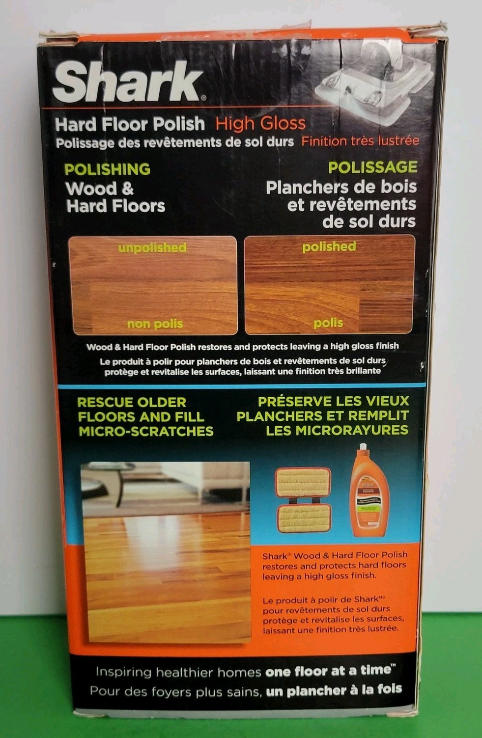 Shark Sonic DUO Wood & Hard Floor High Gloss Polish 28oz With Polishing Pad