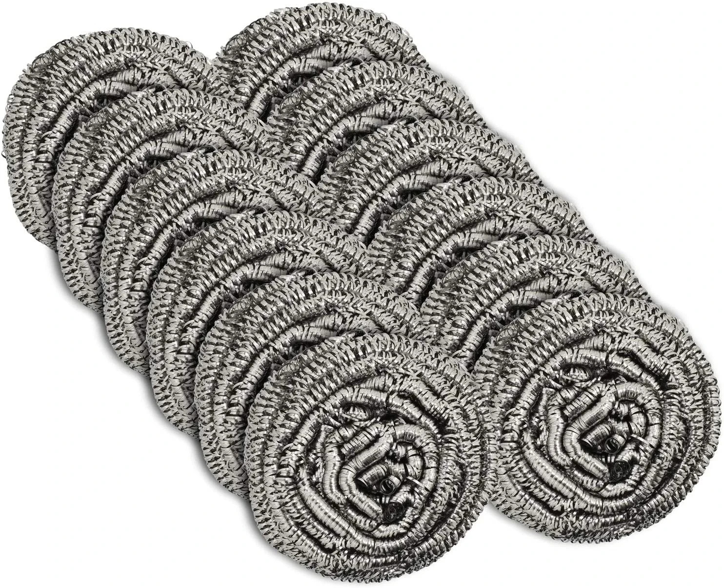 12 PCS Estropajo De Acero Inoxidable Estropajos Para Platos Ollas Sartenes