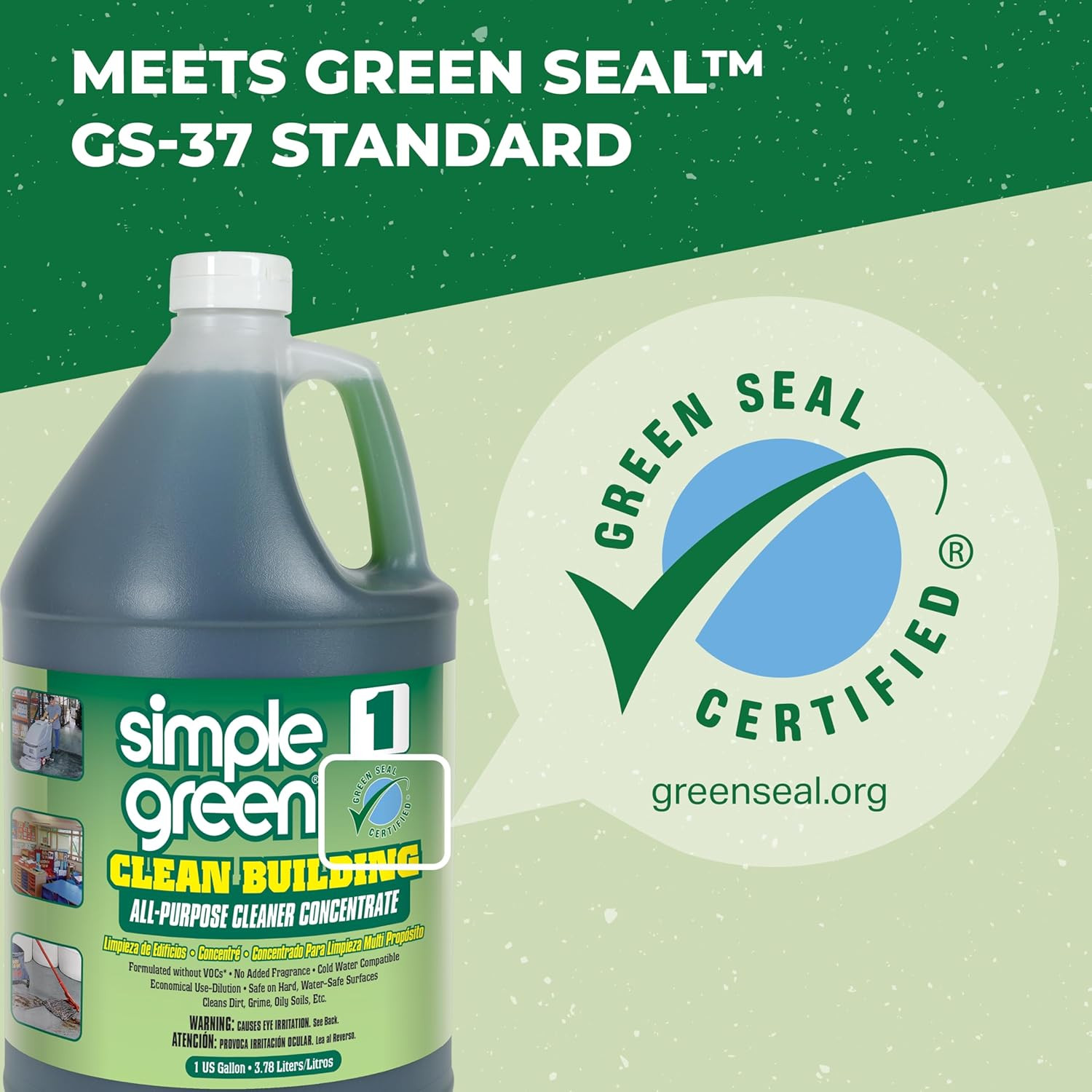 Industrial SMP11001 Clean Building All-Purpose Cleaner Concentrate, 1Gal Bottle
