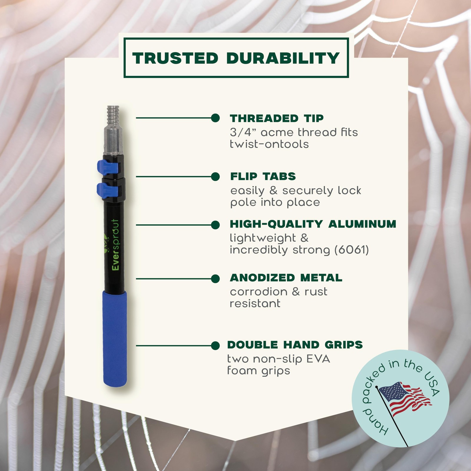 5to12ft Telescoping Durable Duster with Extension Pole – Lightweight 3 Stage …
