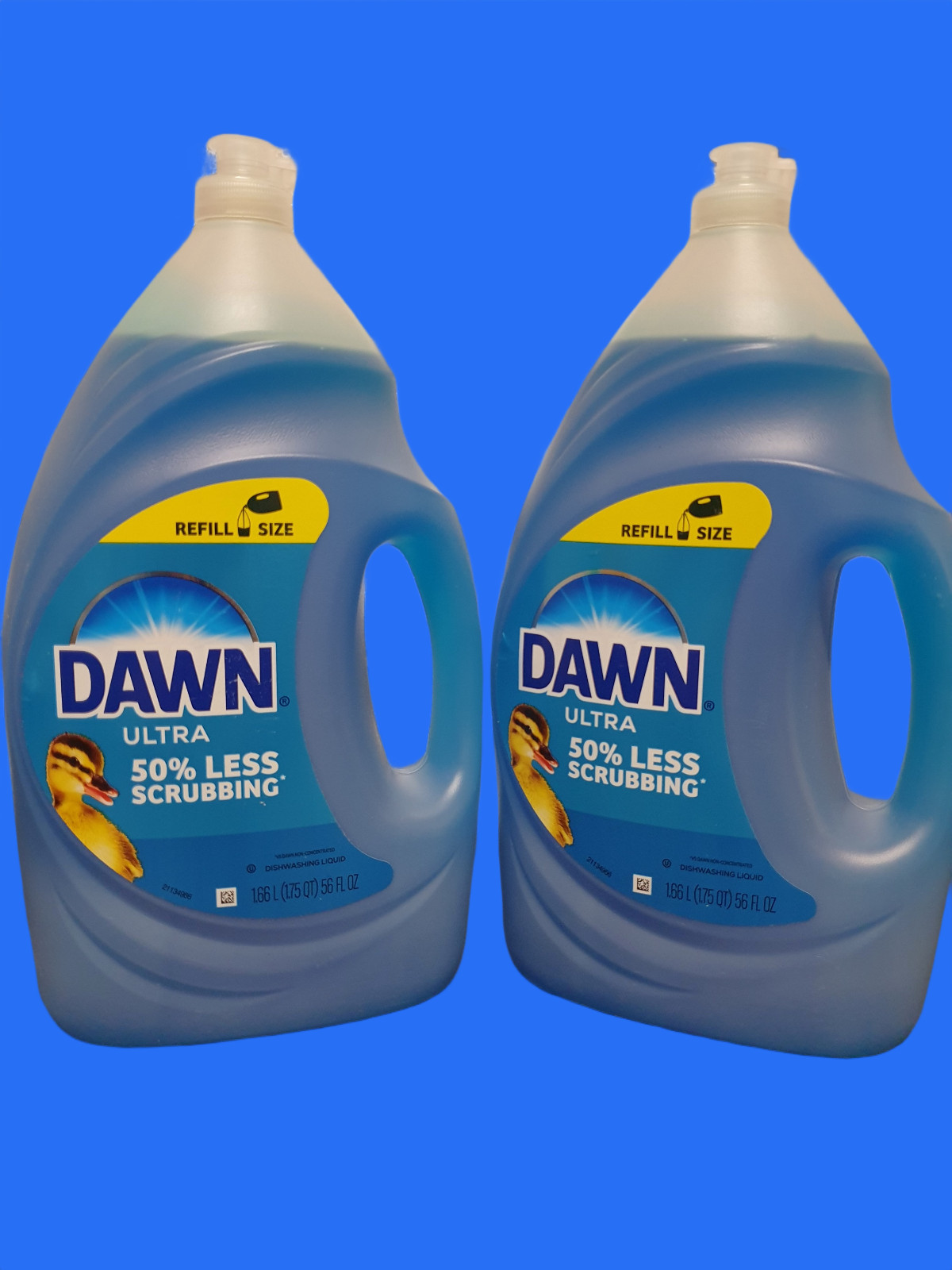 Dawn Ultra Original Scent Dishwashing Liquid Refill Size 56 fl oz – Pack of 2