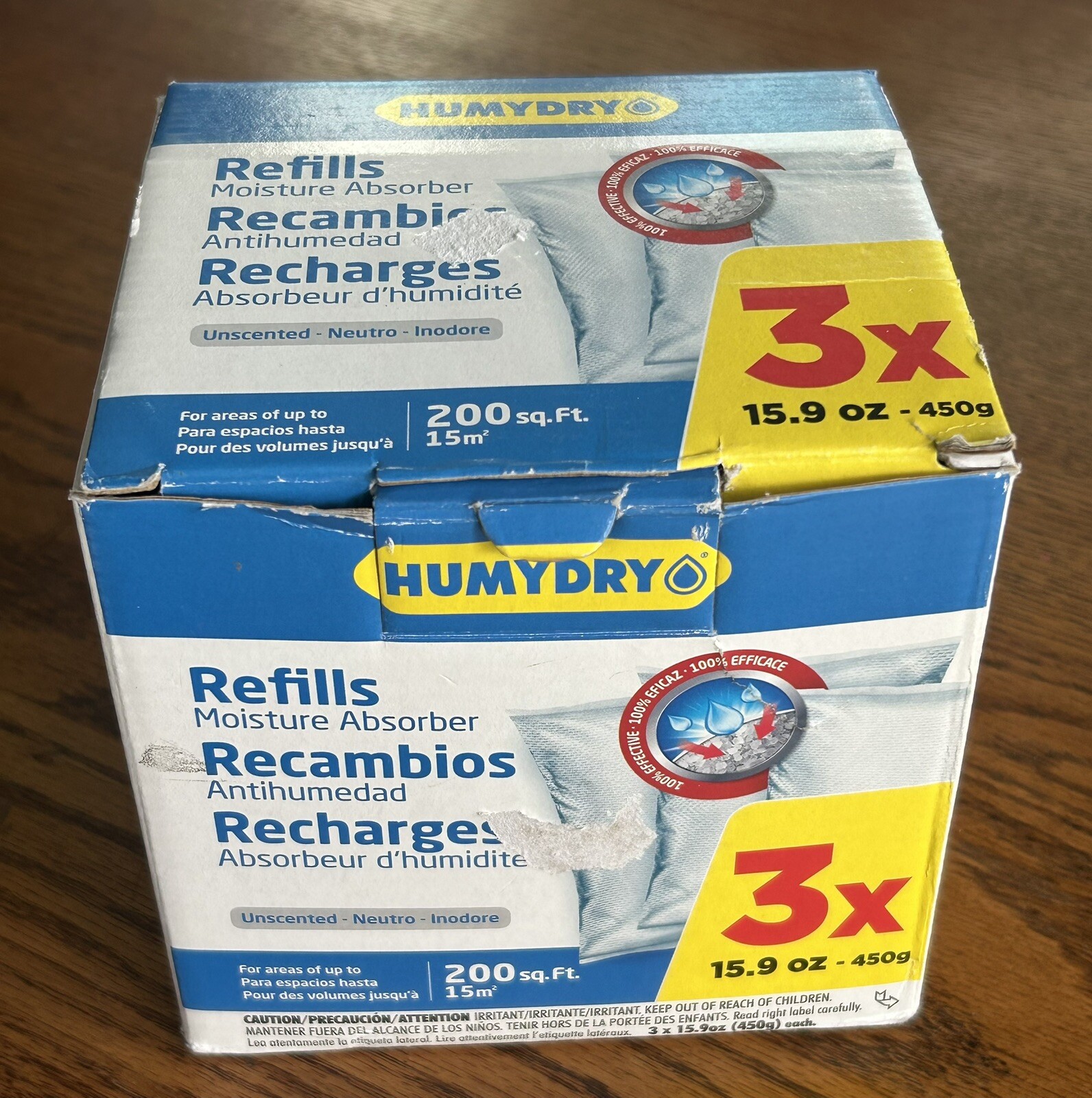 3-Pack HUMYDRY Unscented Refill Moisture Absorber 15.9 oz Eliminate Humidity
