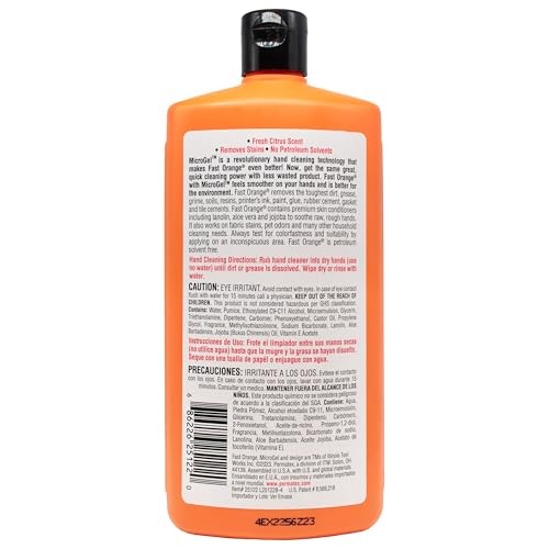 Permatex Fast Orange Pumice Lotion Hand Cleaner 15 Fl Oz Natural Citrus Formula