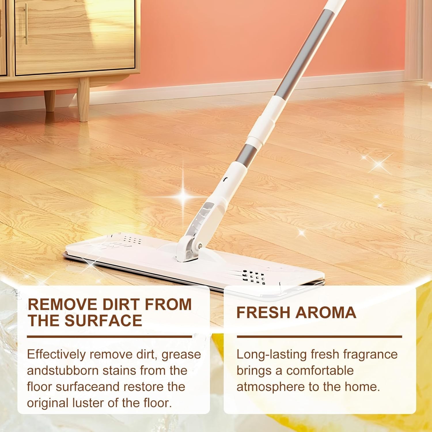 No-Rinse Concentrated Floor Cleaner – Scented Lemon & Chamomile 120ML