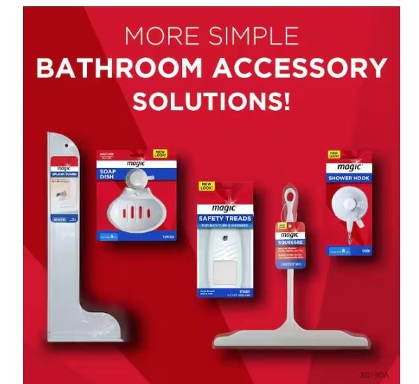 Magic 9 in Shower & Bath Squeegee Glass Door Tile Mirror Water Cleaner Tool