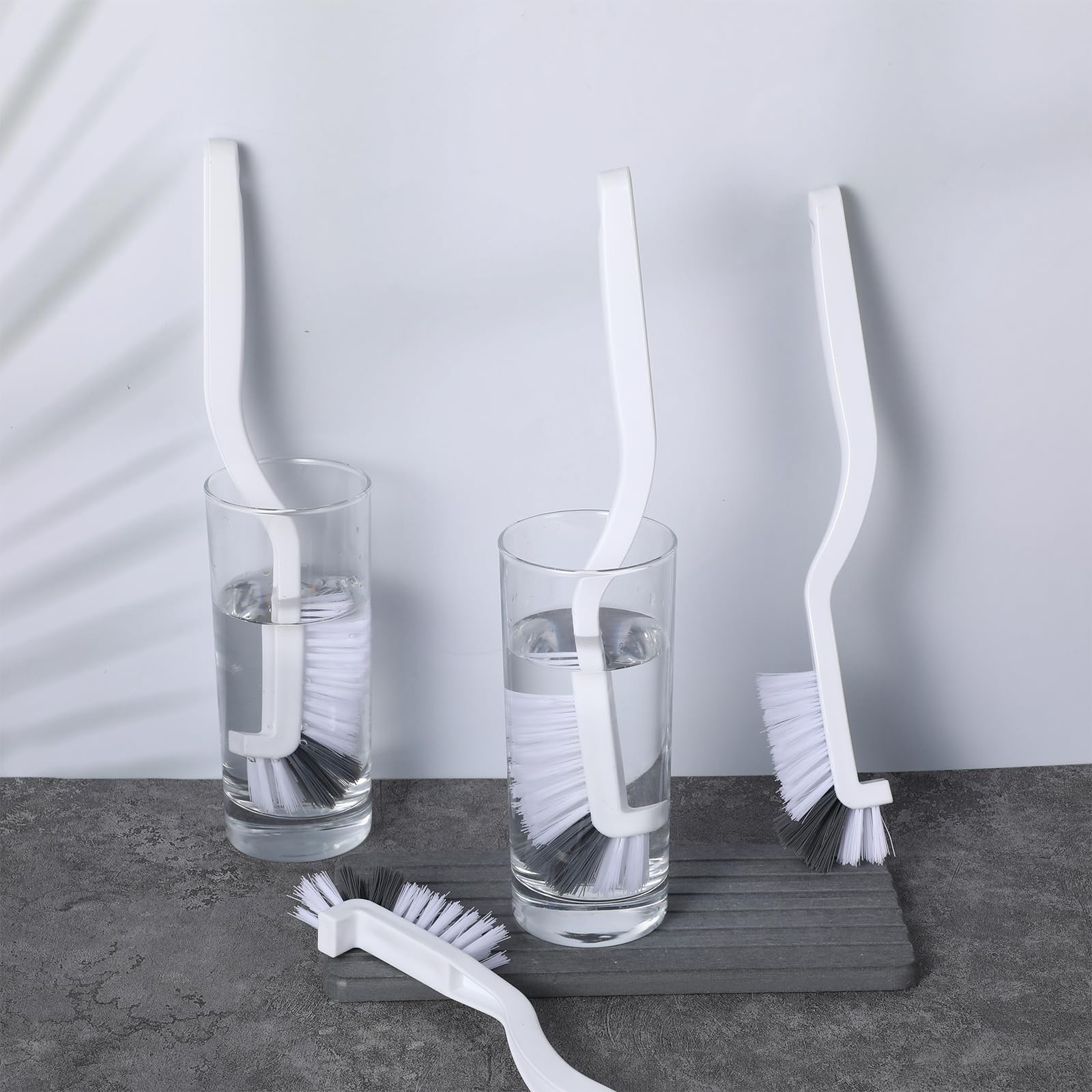 4PCS Right Angle Kitchen Scrub Brushes Small Crevice Cleaning Tools with Stiff B